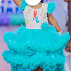 Customized Mermaid Theme gown with Tail for Baby Girl 