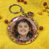 Keychain with a photo of a child 