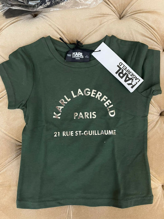 Elevate your baby's wardrobe with the ORIGINAL KARL Baby T-Shirt, featuring the signature KARL logo for iconic style. Crafted from premium materials, this t-shirt ensures your little one looks chic and fashionable for any occasion.