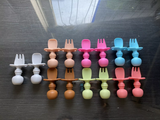 Silicon spoon and fork