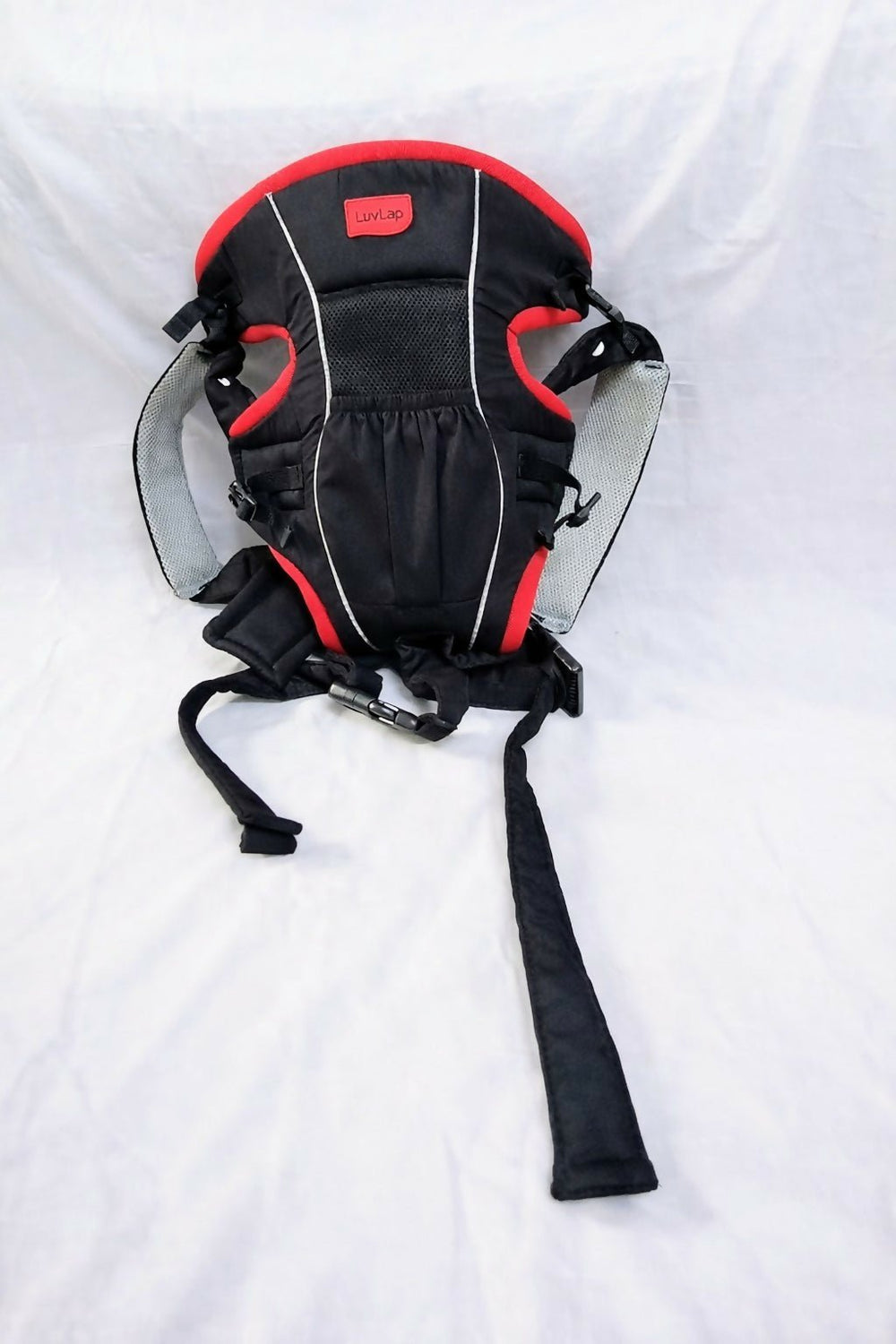 LUVLAP 2 in 1 Adjustable  Baby Carrier, red, Black 