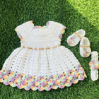 Shaded Frock With Booties and Hairband