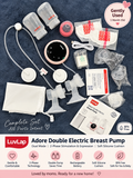 Almost New LuvLap Adore Double Breast Pump | Warranty + Extras