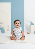 TINY TIGGY  Printed 100% Cambric Cotton Baby Jhabla with 2 Nappies