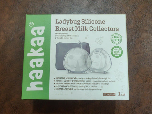 HAAKAA Ladybug Wearable Breast Milk Collector - Set of 2