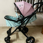 LIFELONG  Baby Stroller/Pram, Pink & green/ Travel system with car seat 