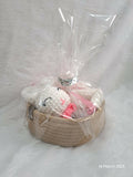 Booties, Rattle, Mittens & Basket Set – A Perfect Gift for Your Little One!