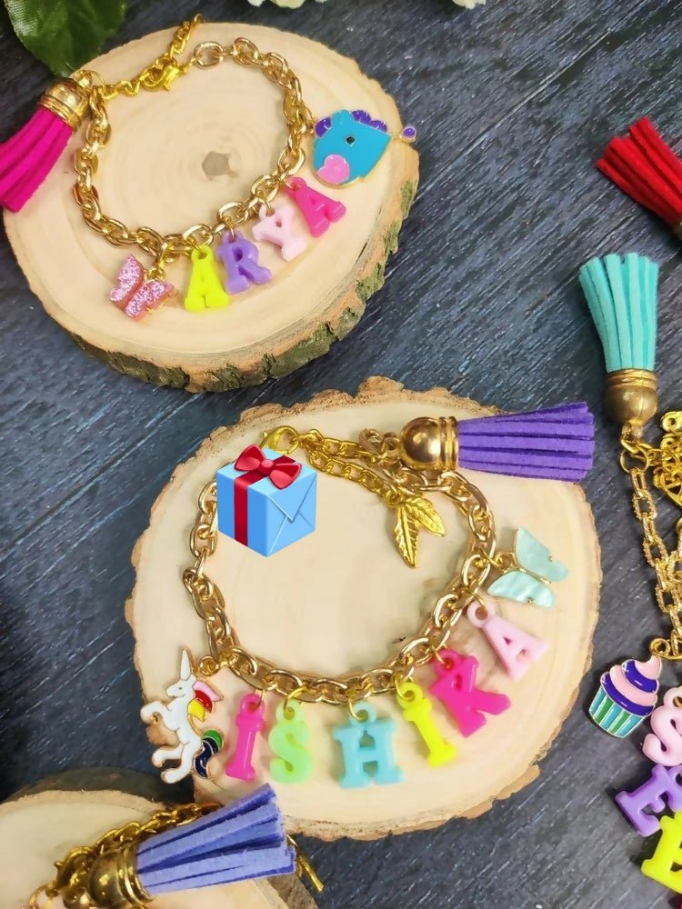 Personalized acrylic initial letter bracelet featuring a custom alphabet charm, durable acrylic finish, adjustable band, and stylish design for kids and adults.