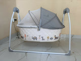 R for Rabbit Lullabies baby automatic electric cradle with gentle rocking motion, cozy sleeping space, secure design, soothing comfort, and automatic swing support for baby sleep.