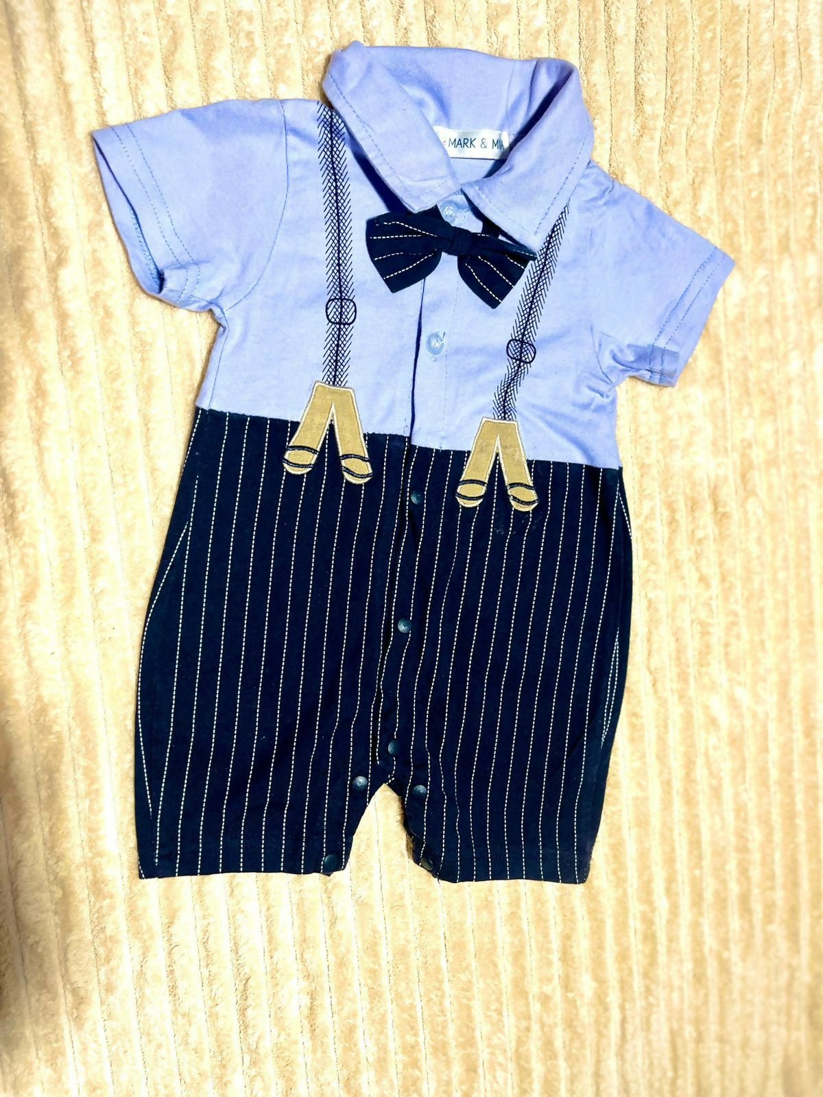 BABYHUG and MARK & MIA baby rompers combo featuring soft breathable fabric, snap-button closures, and comfortable everyday outfits for newborns and babies.