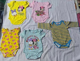 BABYHUG baby bodysuit set (pack of 5) featuring soft breathable fabric, snap-button closures, and comfortable everyday essentials for newborns and babies.