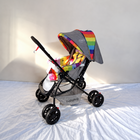 BABYHUG Cosy Cosmo Vibgyor Baby Stroller B189 with reversible handle, reclining seat and foldable design.