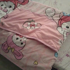 Baby blanket in pink with cute print, soft cozy fabric, lightweight feel, and comfortable warmth for newborns, babies, and everyday use.