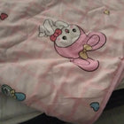Baby blanket in pink with cute print, soft cozy fabric, lightweight feel, and comfortable warmth for newborns, babies, and everyday use.