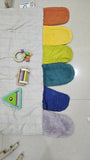 Curious Cub playgym with soft play mat, hanging sensory toys, interactive activity features, and engaging design to support baby development, tummy time, and play.