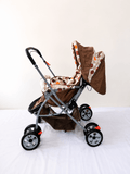 BABYHUG Cosy Cosmo baby stroller with reclining seat, foldable pram design, safety harness, smooth wheels, adjustable canopy, and comfortable travel support from newborn to tod
