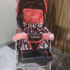 LUVLAP Sunshine Baby Stroller/Pram in Almost New condition featuring comfortable seating, reclining backrest, protective canopy, safety harness, smooth wheels, and a convenient design for everyday walks, shopping, travel, and outing