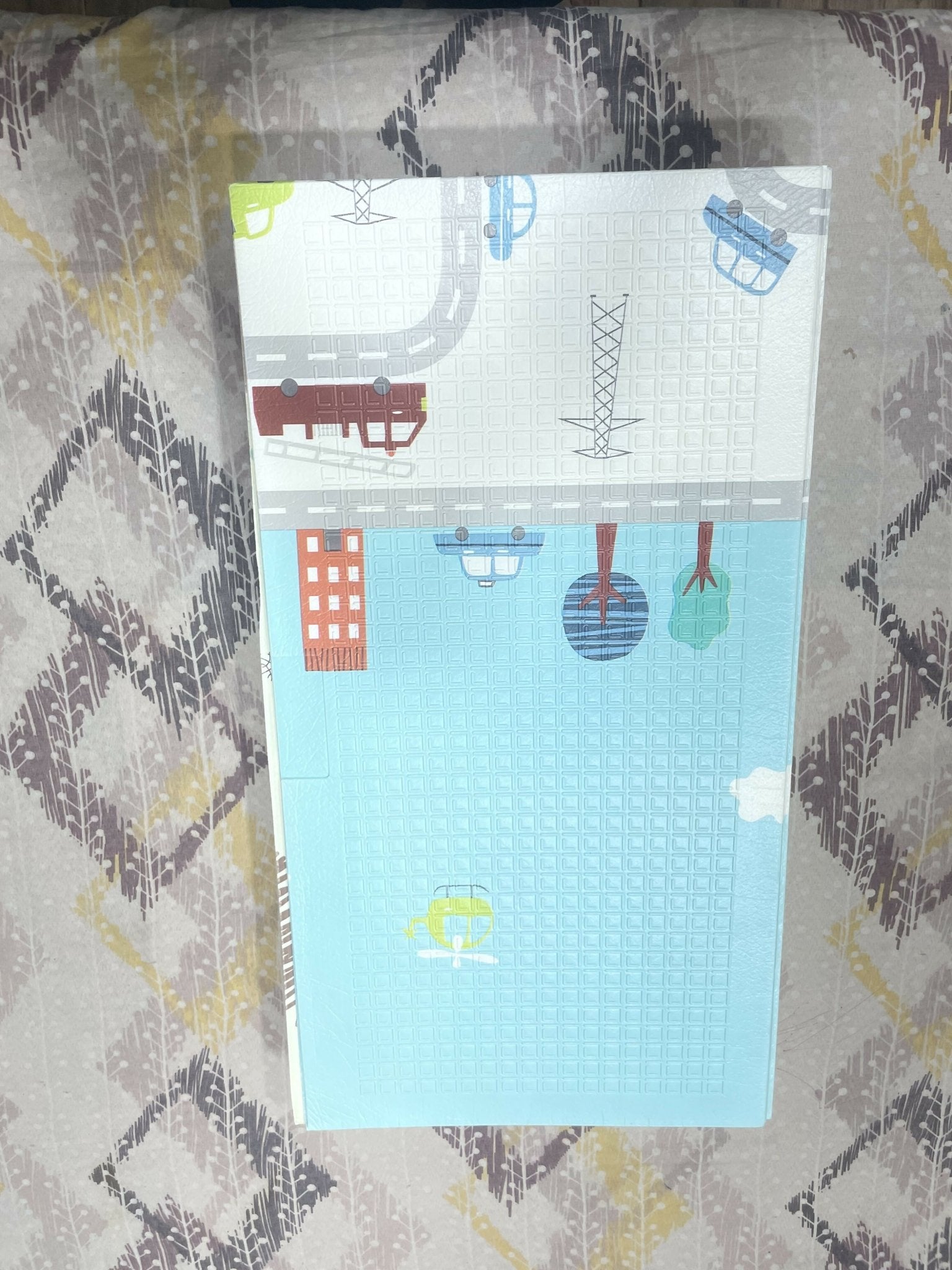 Baby playmat with a soft cushioned surface, comfortable padding, and spacious design for tummy time, crawling, playtime, and early learning activities.