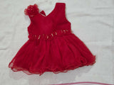 Baby Girl Party Wear Gown featuring an elegant silhouette, stylish detailing, and a charming festive design for birthdays, weddings, parties, photoshoots, and other special occasions.
