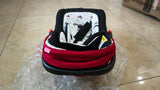 Babyhug Amber Car Seat Cum Carry Cot with padded seating, secure safety harness, ergonomic carry handle, protective canopy, and versatile design for comfortable travel with newborns and infants.