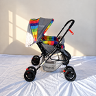 BABYHUG Cosy Cosmo Vibgyor Baby Stroller B189 with reversible handle, reclining seat and foldable design.