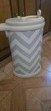 UBBI Odor Locking Diaper Pail -  Grey & White Colour