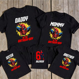 Personalised Birthday Party T-Shirts made from soft breathable fabric with custom names, ages, photos, or designs, offering a comfortable fit for birthday celebrations, family gatherings, and party photos.