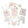 Natural Printed & Drop Needle Sets Organic Cotton, Colour with Herbal Extracts