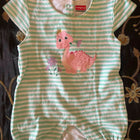 BABYHUG 100% Cotton Knit Half Sleeves Romper Giraffe & Stripes Print Pack Of 2 Newborn - PyaraBaby