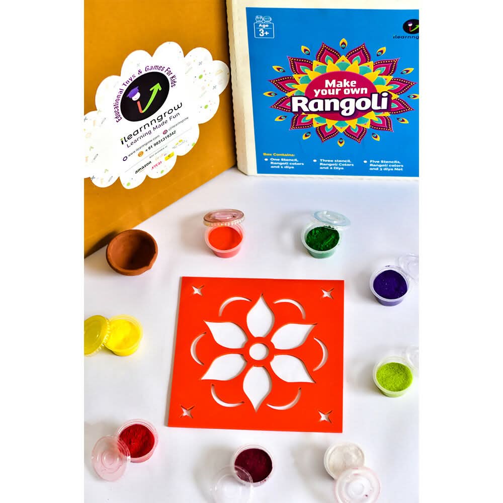 Elevate your festive celebrations with our DIY Rangoli Kit, a ...
