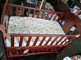 BABYHUG Florence 3 in 1 Rocking Cot Cum Junior Bed Cherry