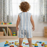 TINY TIGGY 100% Cotton Baby Boy Shirt &  Short Outfit Set