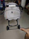 R for Rabbit Chocolate Ride toddler pram with reclining seat, foldable design, safety harness, adjustable canopy, smooth wheels, and comfortable travel support for babies and toddlers.