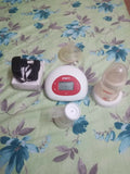 Pigeon electric breast pump with adjustable suction levels, soft silicone breast cushion, quiet operation, and efficient milk expression for comfortable breastfeeding support.