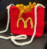 Handmade crochet bag for girls crafted from soft, durable yarn with a stylish design, comfortable strap, and lightweight construction for everyday use, outings, and special occasions.