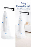 Cute cradle mosquito net with soft breathable mesh, full-coverage protection, and a lightweight design to help keep babies comfortable while resting in a cradle or crib.