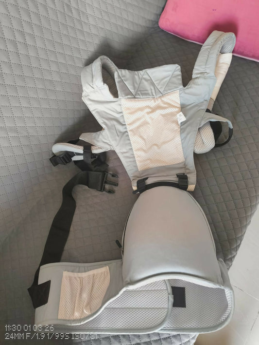 Gray baby carrier 