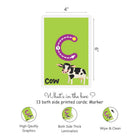 ZOOPLAY Lowercase ABC Rewritable Flashcards / Tracing Mats