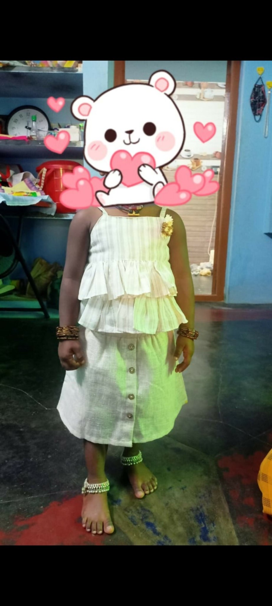 Cotton Sleeveless Dress For Baby Girl