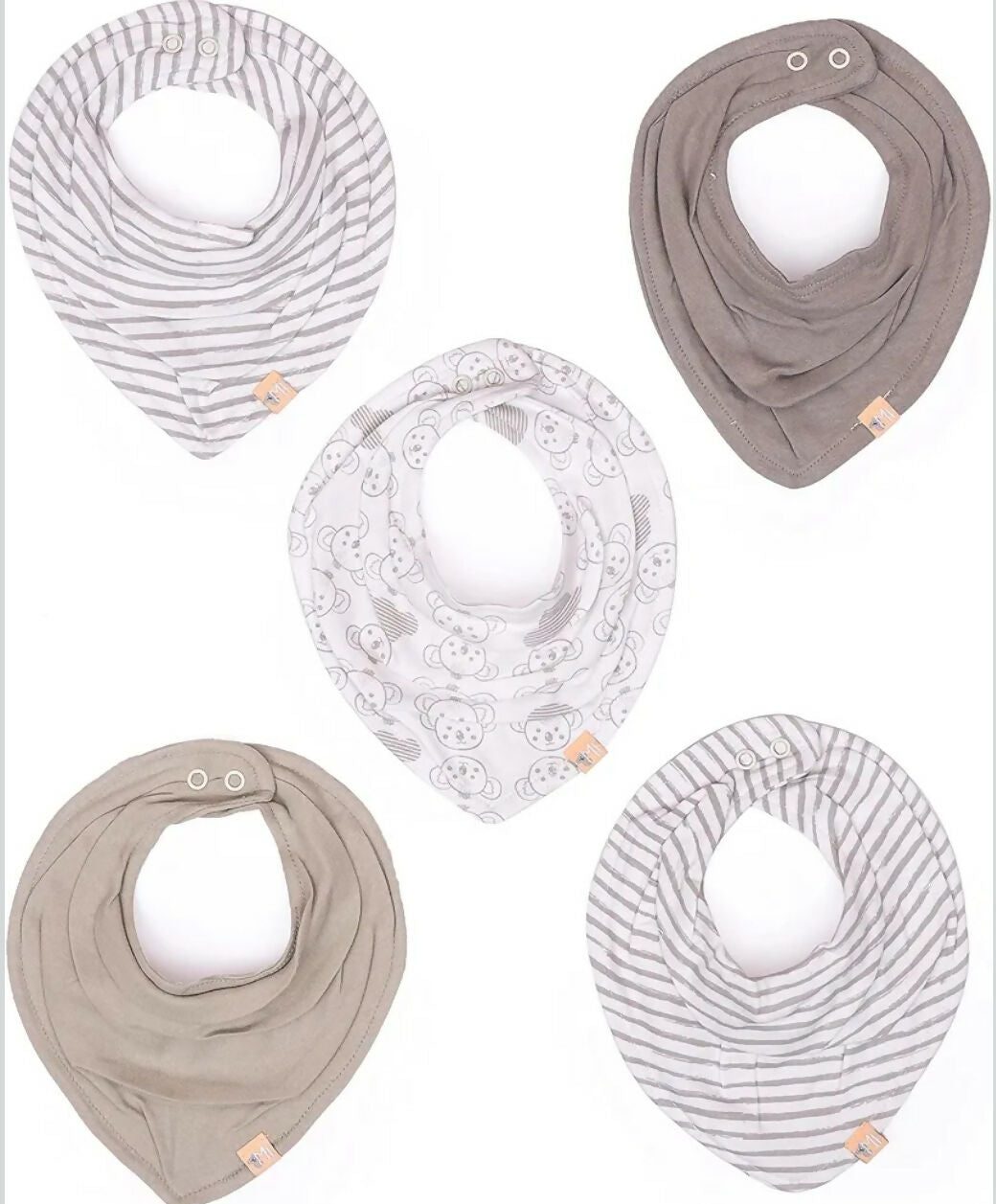 MI ARCUS  Feeding, Drool Bibs for Baby Boys, Girls, Newborns(pack of 5)