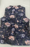 GINI & JONY  Boys Black & Green Floral Woven Design Satin Weave Nehru Jacket (24 Months)