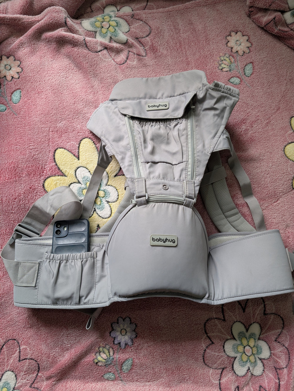 BABYHUG 5-in-1 Hip Seat Baby Carrier
