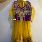 Dress your little one in this vibrant Yellow and Purple Traditional Chaniya Choli for a stunning, festive look!







