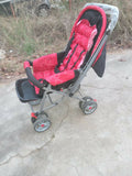 Babyhug Comfy Ride Stroller With Reversible Handle - Red