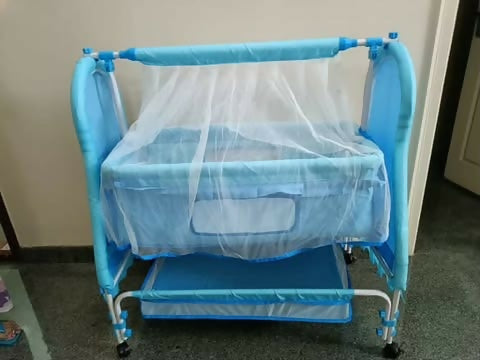 Buy Manual Baby Cradle – Safe and soothing rocking cradle with soft bedding and sturdy frame for peaceful newborn sleep.