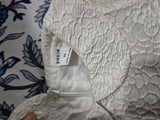 SHEIN Party Wear  White With Golden Shiny Thread Work Baby Dress