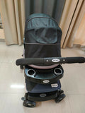 Buy LuvLap Baby Stroller – Safe, foldable pram with reclining seat, safety harness, and storage basket for newborns and toddlers.
