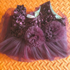 Dress your baby girl in the elegant Dark Purple Frock/Dress – a perfect outfit for special occasions, crafted for comfort and style with a rich dark purple hue.