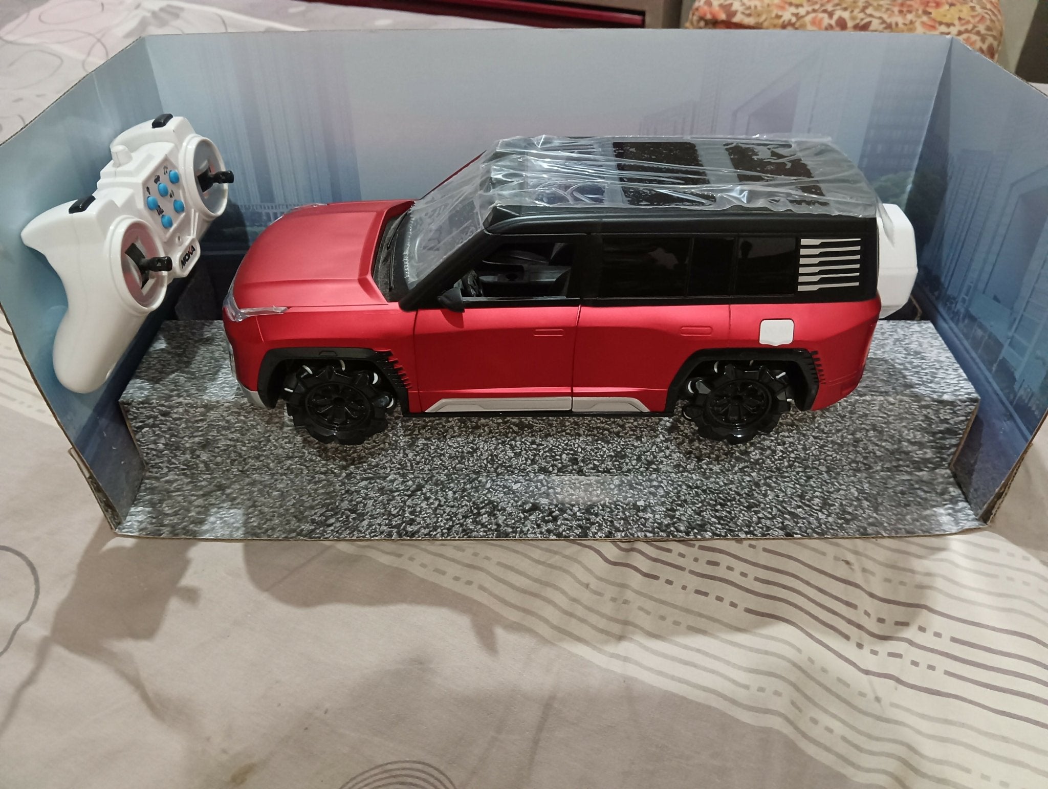 Kids electric ride-on car with rechargeable battery, realistic steering wheel, comfortable seat, LED lights, durable wheels, and fun driving features for exciting indoor and outdoor adventures.