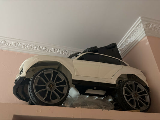 Electric Ride-On Car for Kids featuring a fun battery-powered design, comfortable seat, steering wheel and easy-to-use controls for exciting supervised indoor and outdoor playtime.